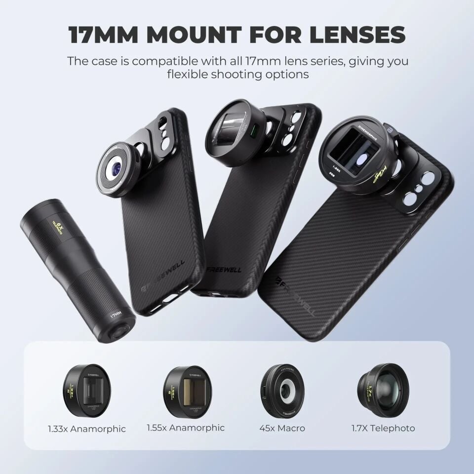 Freewell Pro Filmmaker iPhone Case IPHONE 17 PRO MAX - 17MM MOUNT