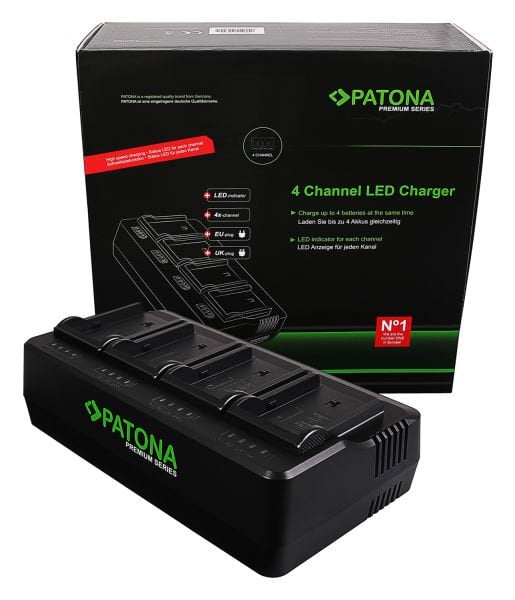 Patona Premium 4 Lü Şarj Sony BP-U30 BP-U60 BP-U90 BP-U95 ( Kızaksız )