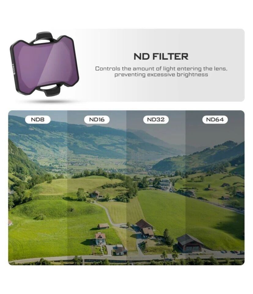 Freewell DJI Avata Drone için Standart Günlük ND Filtre Seti (4'lü Paket)