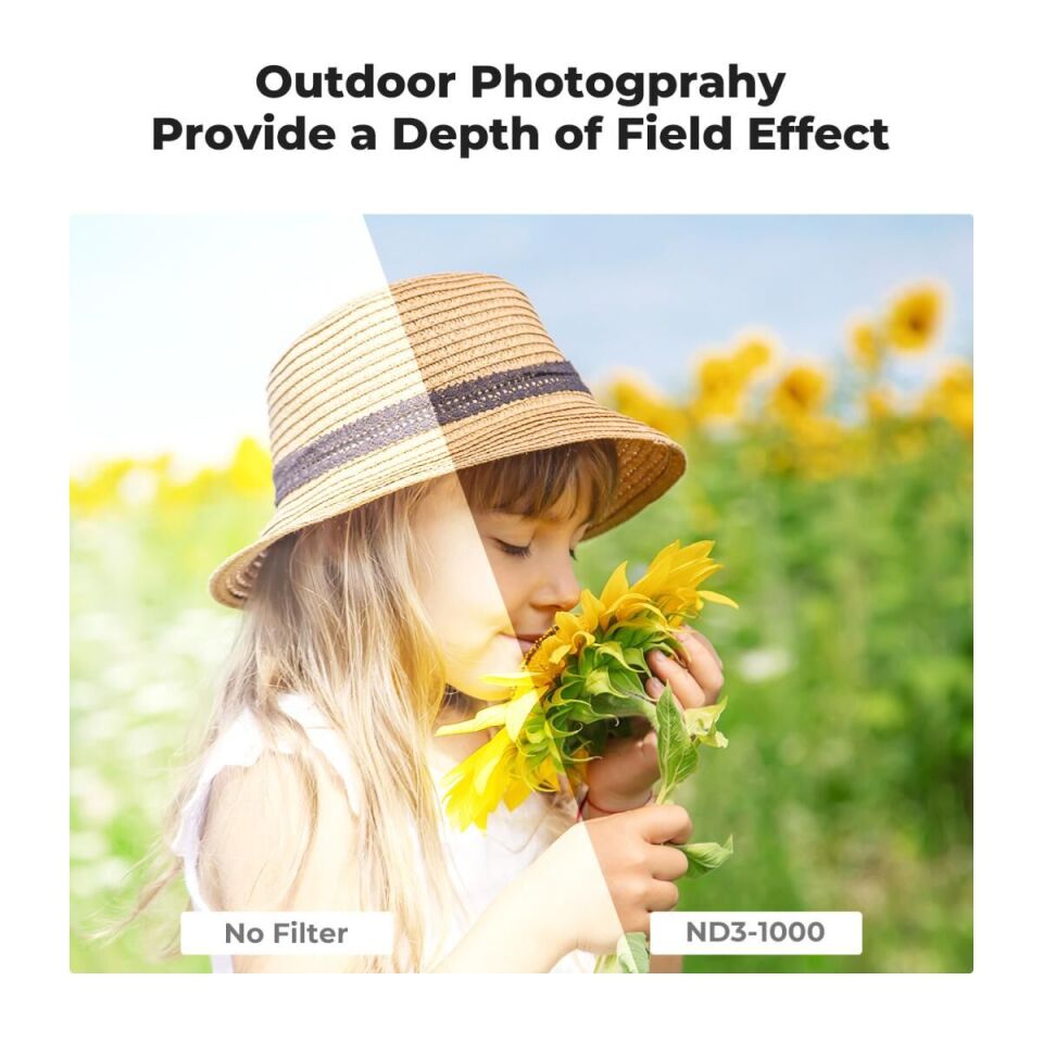 K&F Concept 67 mm ND3-ND1000 Değişken Filtre