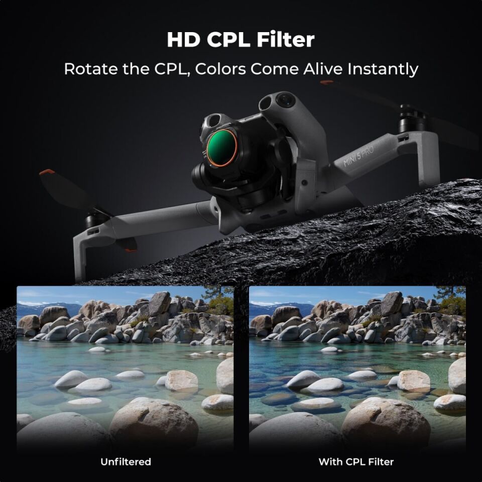 K&F Concept Mini 5 Pro için ND-PL Filtre Seti