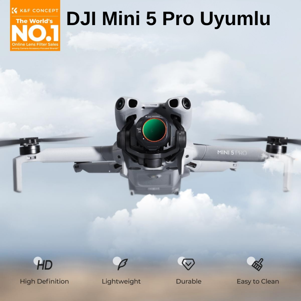 K&F Concept Mini 5 Pro için ND-PL Filtre Seti