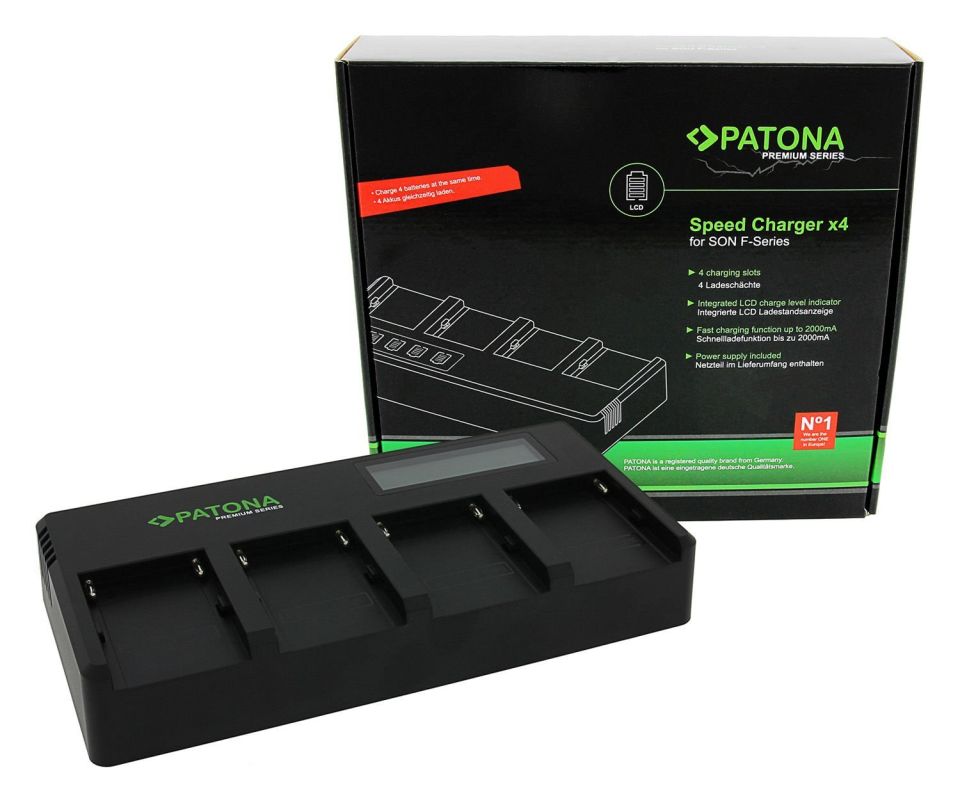 Patona 1703 EN-EL15 Sony F Serisi Premium 4'lü Şarj Cihazı
