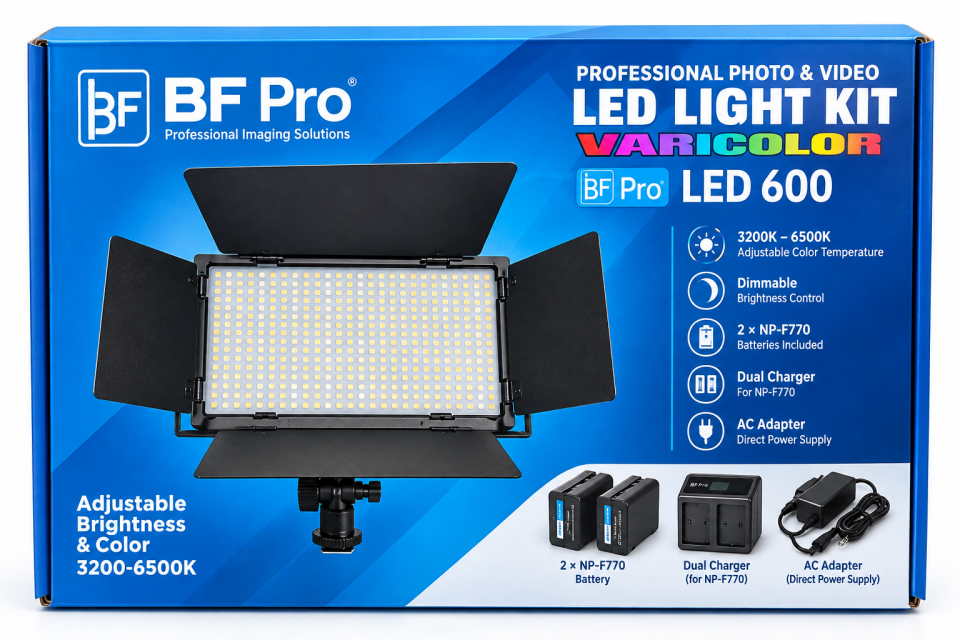 BF Pro Panel Led Pro 600 Bi-Color kamera üstü Işık