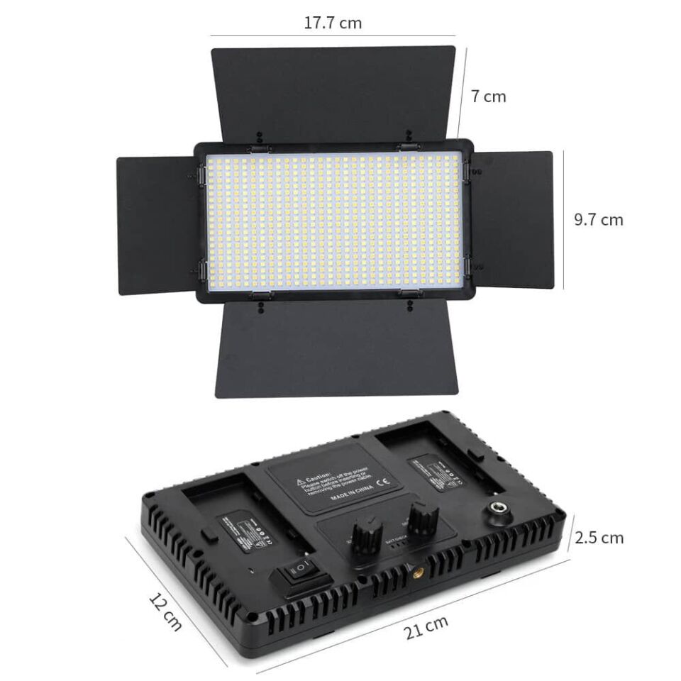 Mamen Panel Led Pro600 Bicolor kamera üstü Işık