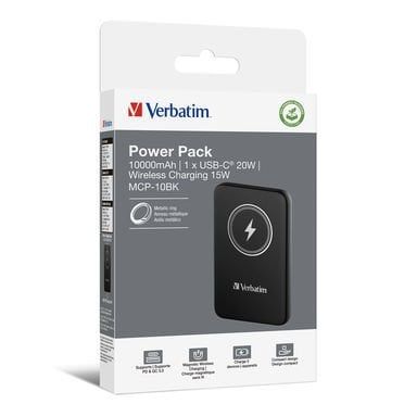 VERBATIM 32245 Magsafe 10000 Mah Manyetik Kablosuz Siyah  Powerbank