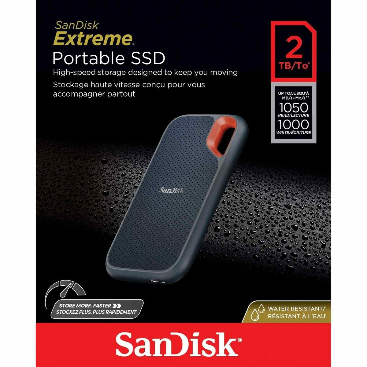 SanDisk 2TB V2 Extreme Portable SSD Disk ( SDSSDE61-2T00-G25