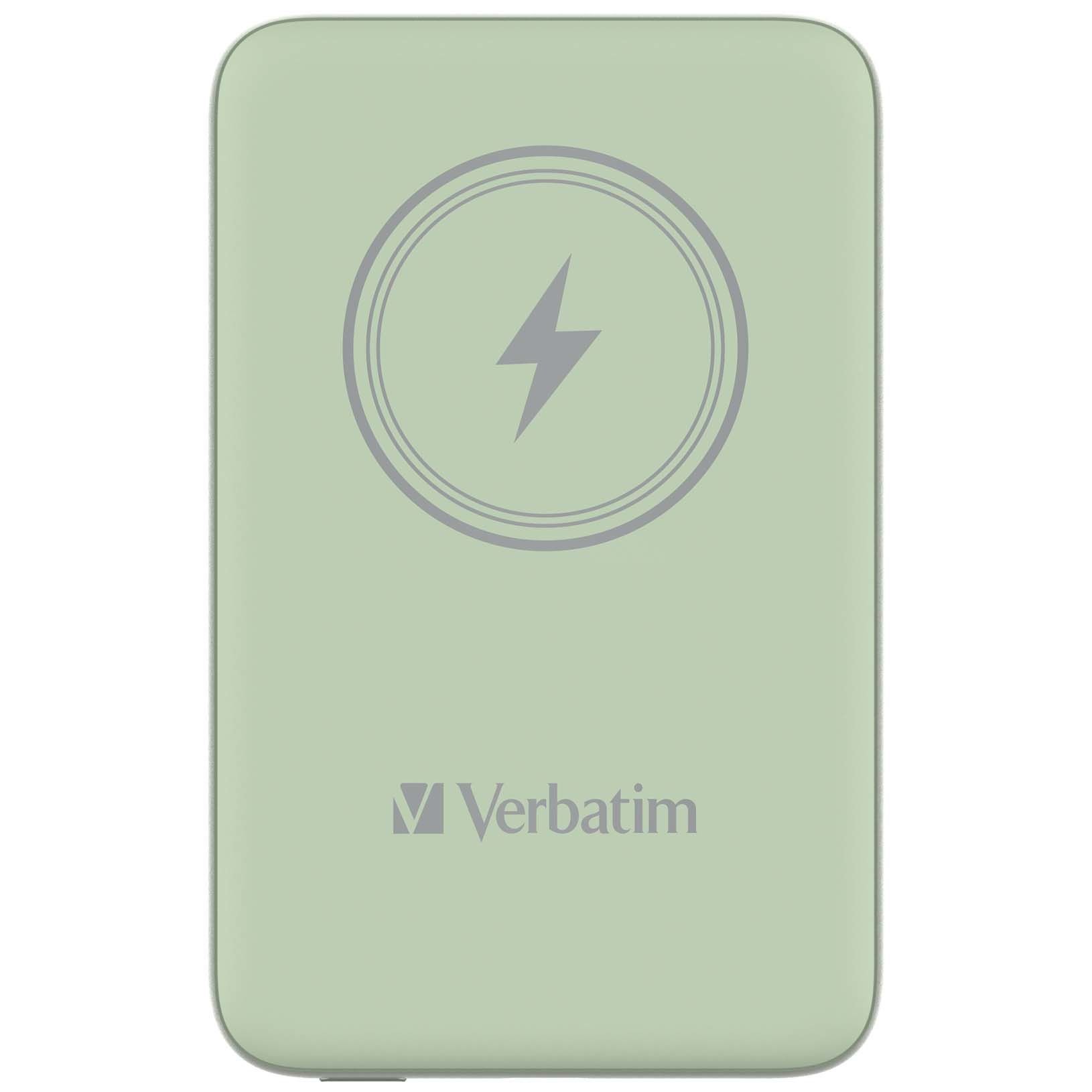 VERBATIM 32246 Magsafe 10000 Mah Manyetik Kablosuz Yeşil  Powerbank