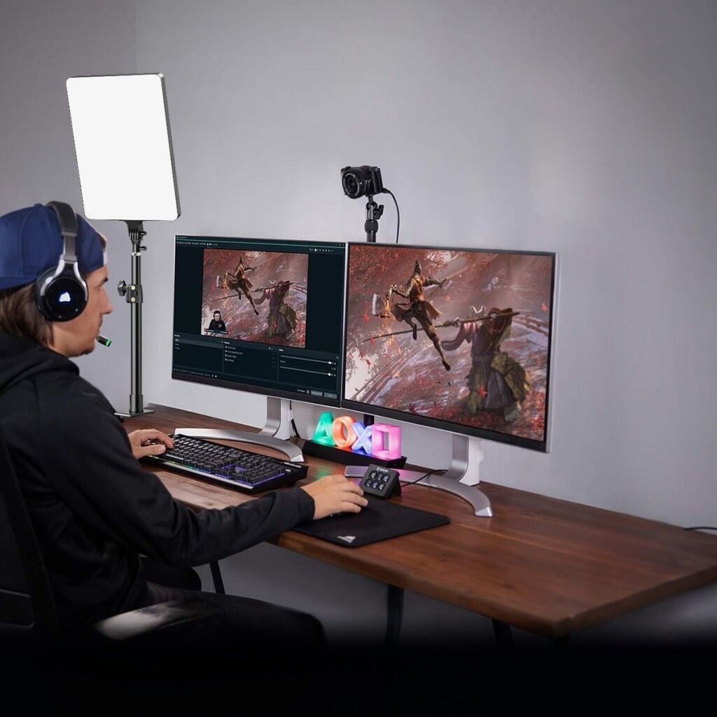 Gdx P300TS BiColor Profesyonel Youtuber 80W İkili Masaüstü Yayıncı Tekli Işık Seti