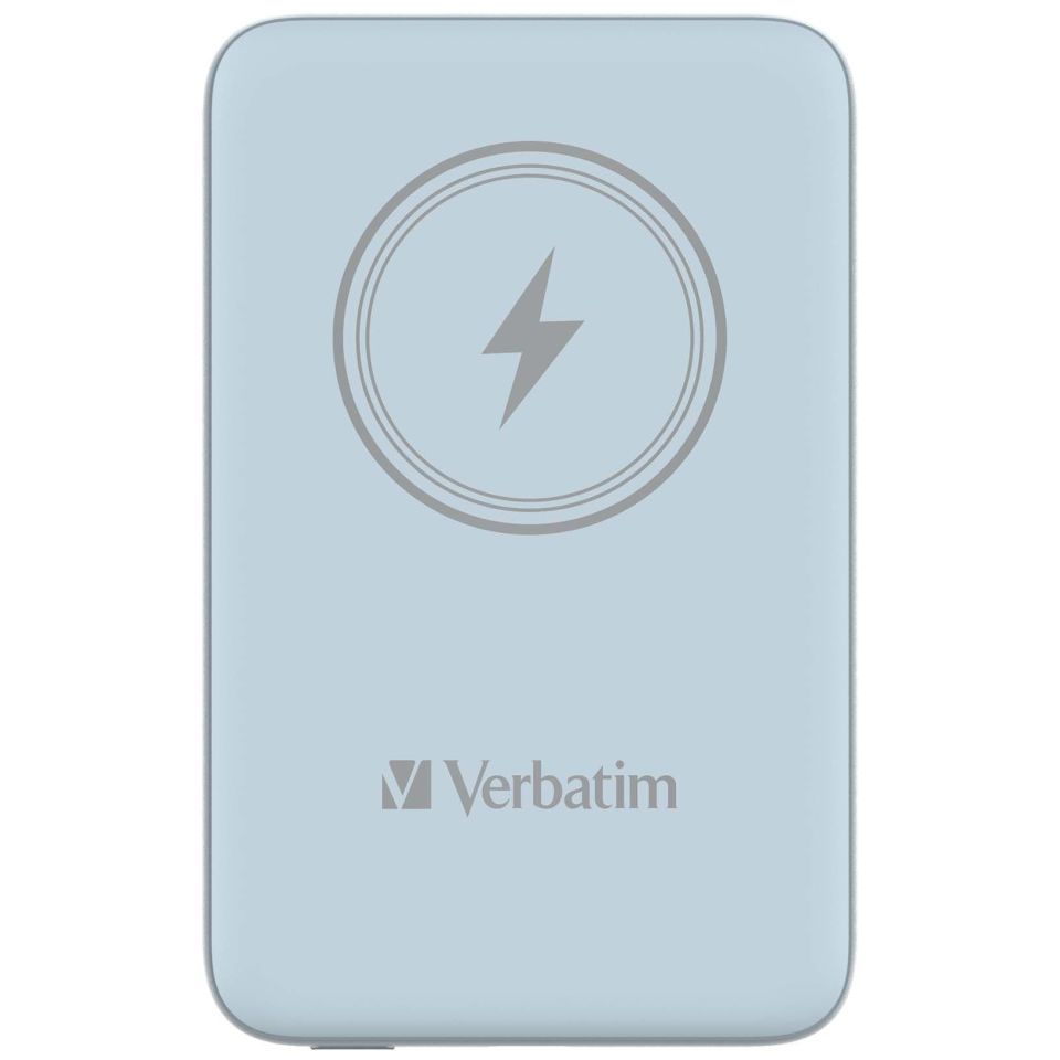 VERBATIM 32247 Magsafe 10000 Mah Manyetik Kablosuz Mavi Powerbank