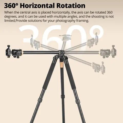 BF Pro 999H Alüminyum Horizantal Multi fonksiyon Tripod-Monopod