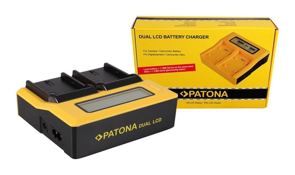 Patona 7583 Canon LP-E6 İçin Çift Lcd Usb Şarj Cihazı