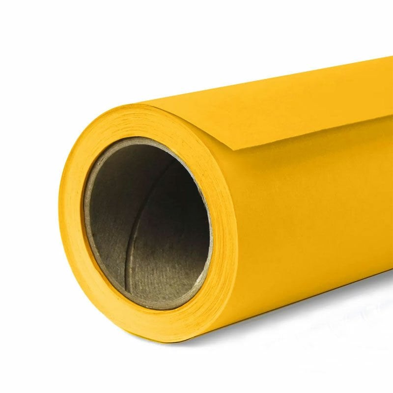 Gdx Seyyar Kağıt Sonsuz Stüdyo Fon Perde (Deep Yellow) 2.70x11 Metre