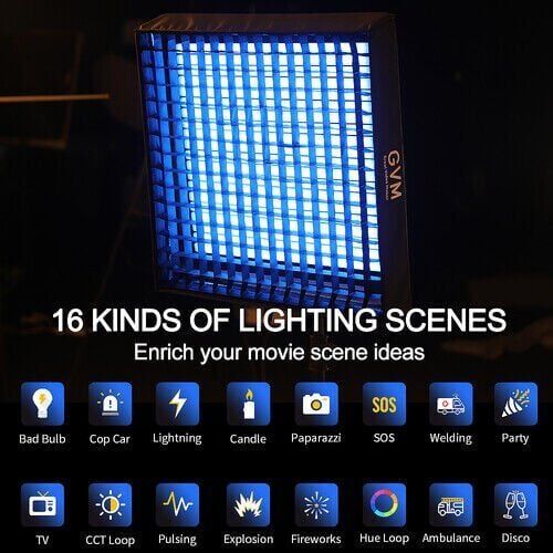 GVM 200W Esnek RGB LED Panel Işık