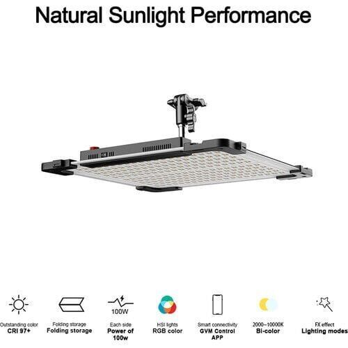 GVM 100W Esnek RGB LED Panel Işık
