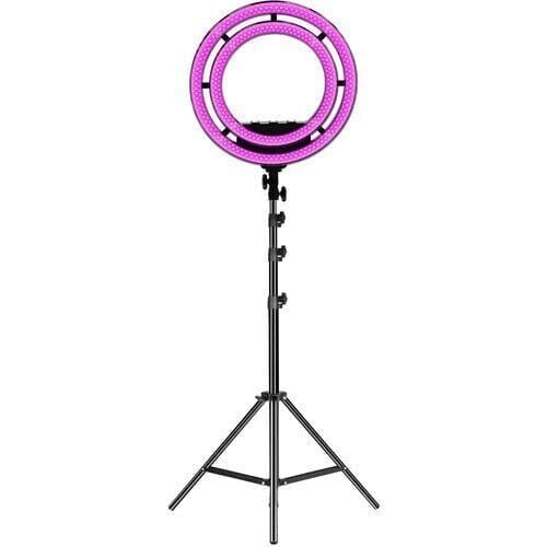 GVM Bi-Color & RGB LED Soft Double Ring Light (18'')