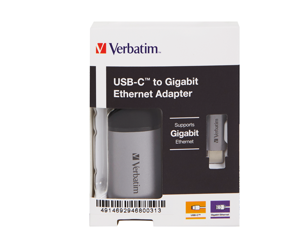 Verbatim USB-C Gigabit Ethernet Adaptörü