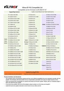 Viltrox EF-FX1 Fuji X to Canon EF lens adaptörü