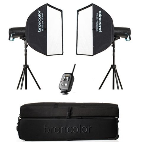 Broncolor Siros 400 Watt Basic 2 Paraflaş Kiti (Tetikleyici Dahil)