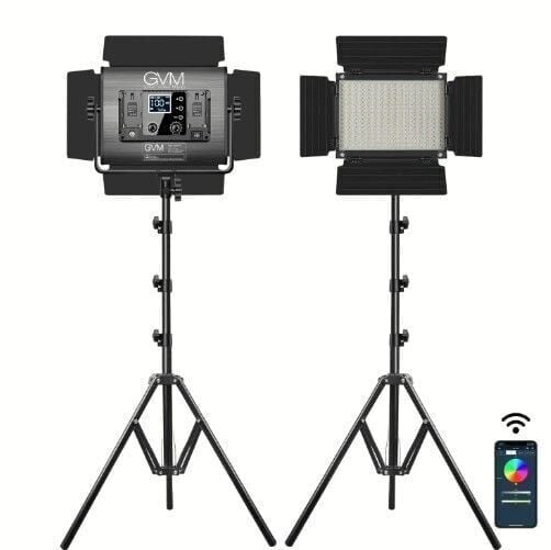 GVM 880RS 60W RGB LED Panel 2'li Işık Seti (Ayaklı&Çantalı)