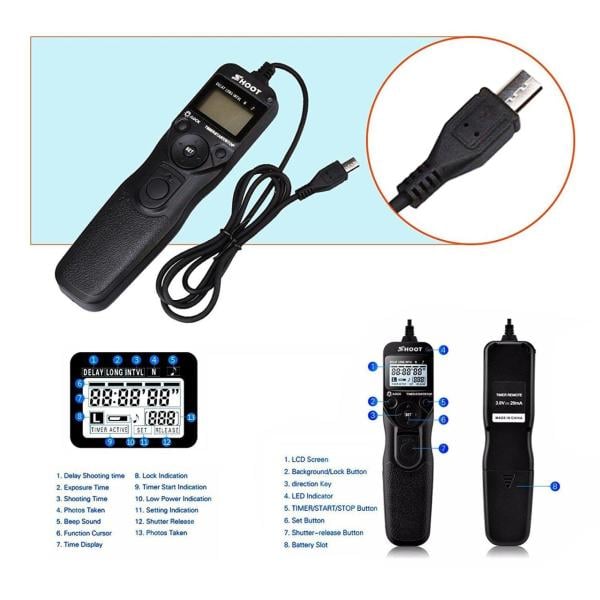 Shoot RM-VPR1 Sony için Timer Uzaktan Kumanda