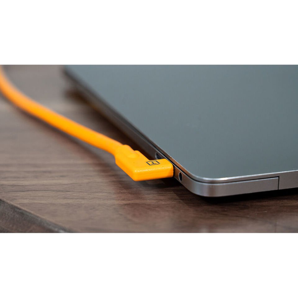 Tether Tools TetherPro Dual Right-Angle USB-C Cable (CUC15RT2RT-ORG)