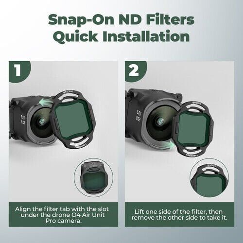 Freewell DJI O4 Air Unit Pro Filters Standard Day 4 Pack