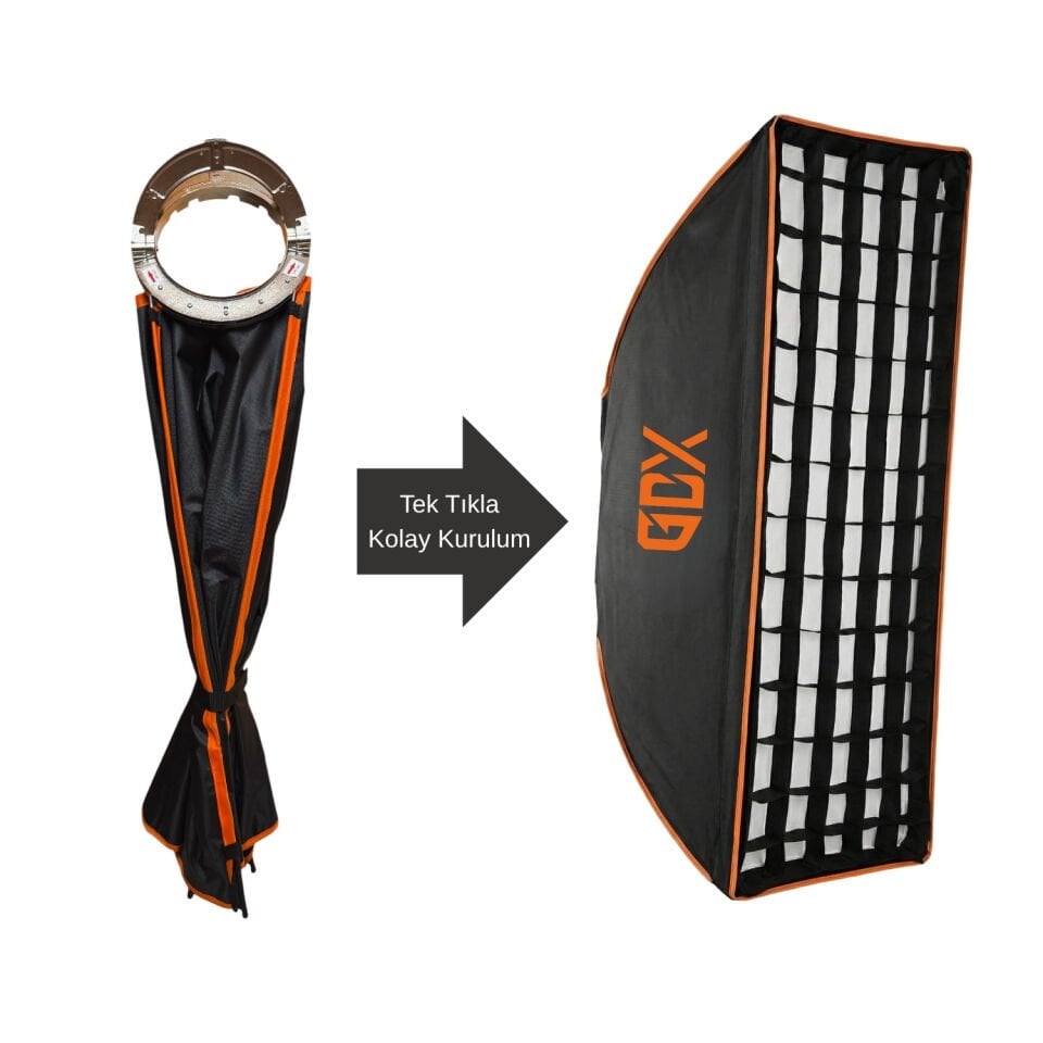 GDX ML-300C II Bicolor Sürekli Işık Seti 2’li – 300W Profesyonel Video & Fotoğraf Aydınlatma Kiti (Softbox + Tripod + Çanta)