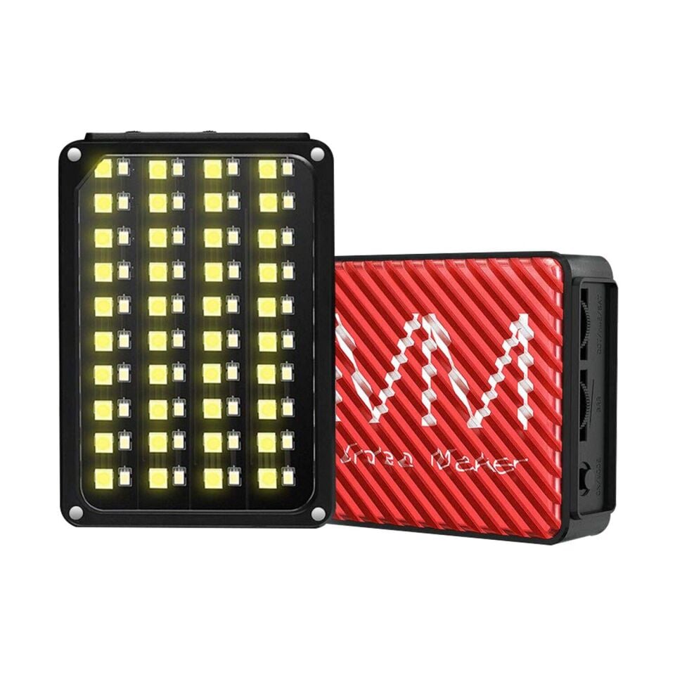 GVM 7S RGB Kamera Üstü Dahili Akülü Mobil Led Işık (12x8cm)