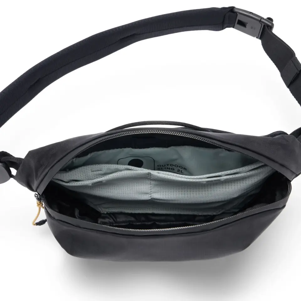 Outdoor Sling 2L Fonksiyonel Bel ve Omuz Çantası - Black