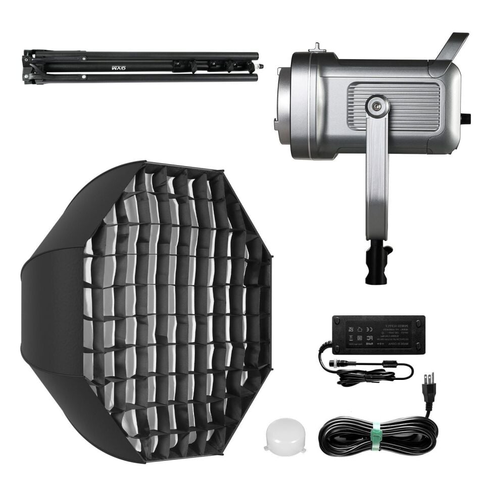 GVM PR150DBi-Color LED Video Işığı Ayaklı Softbox Set