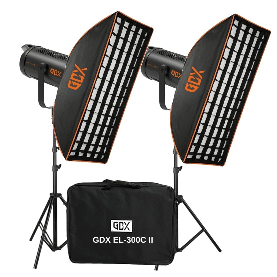 GDX EL-300C II Video ve Fotoğraf Sürekli Işık İkili Set