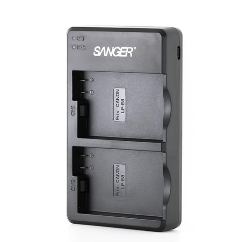 Sanger LP-E8 Canon İkili USB Şarj Aleti