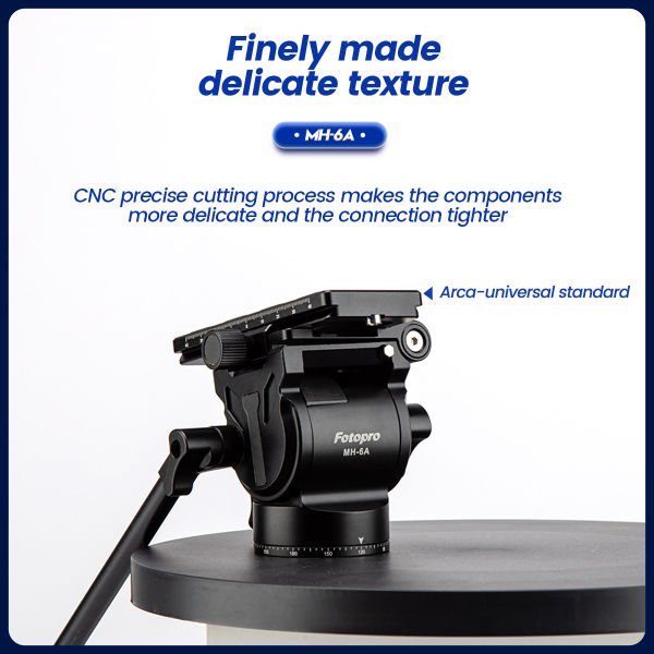 Fotopro Metal Fluid Video Tripod Başlığı MH-6A