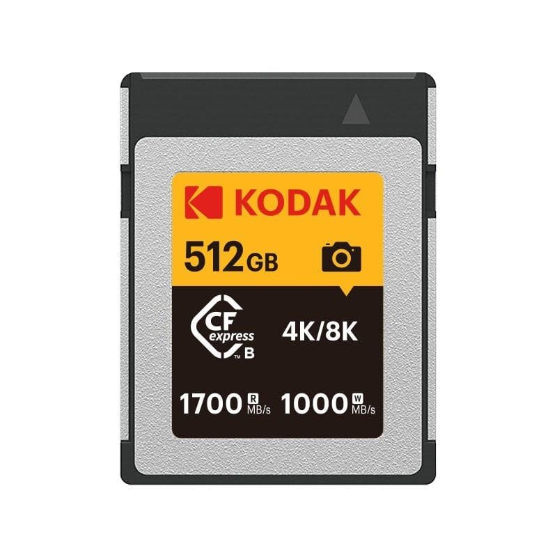 Kodak 512GB CF Express Type B 2.0 Hafıza Kartı (1700MB/s - 1000MB/s)