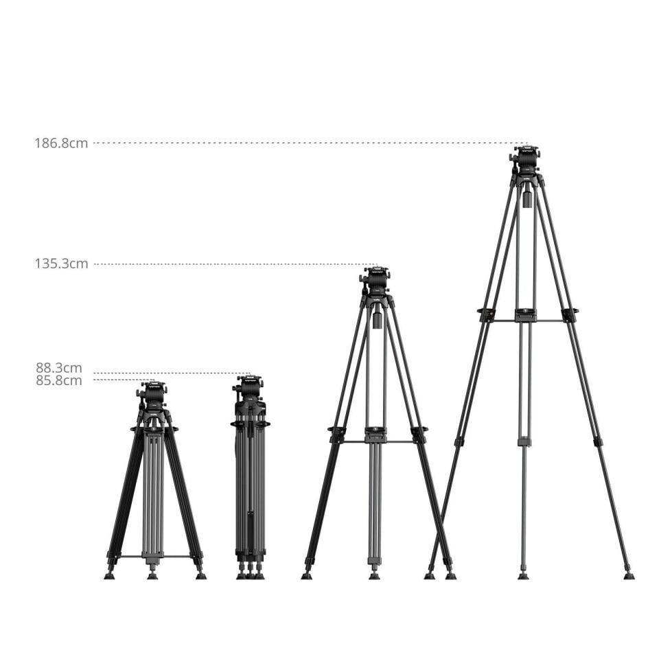 SmallRig 5442 FSD14 FreeSpeed Alüminyum Alaşımlı Video Tripod