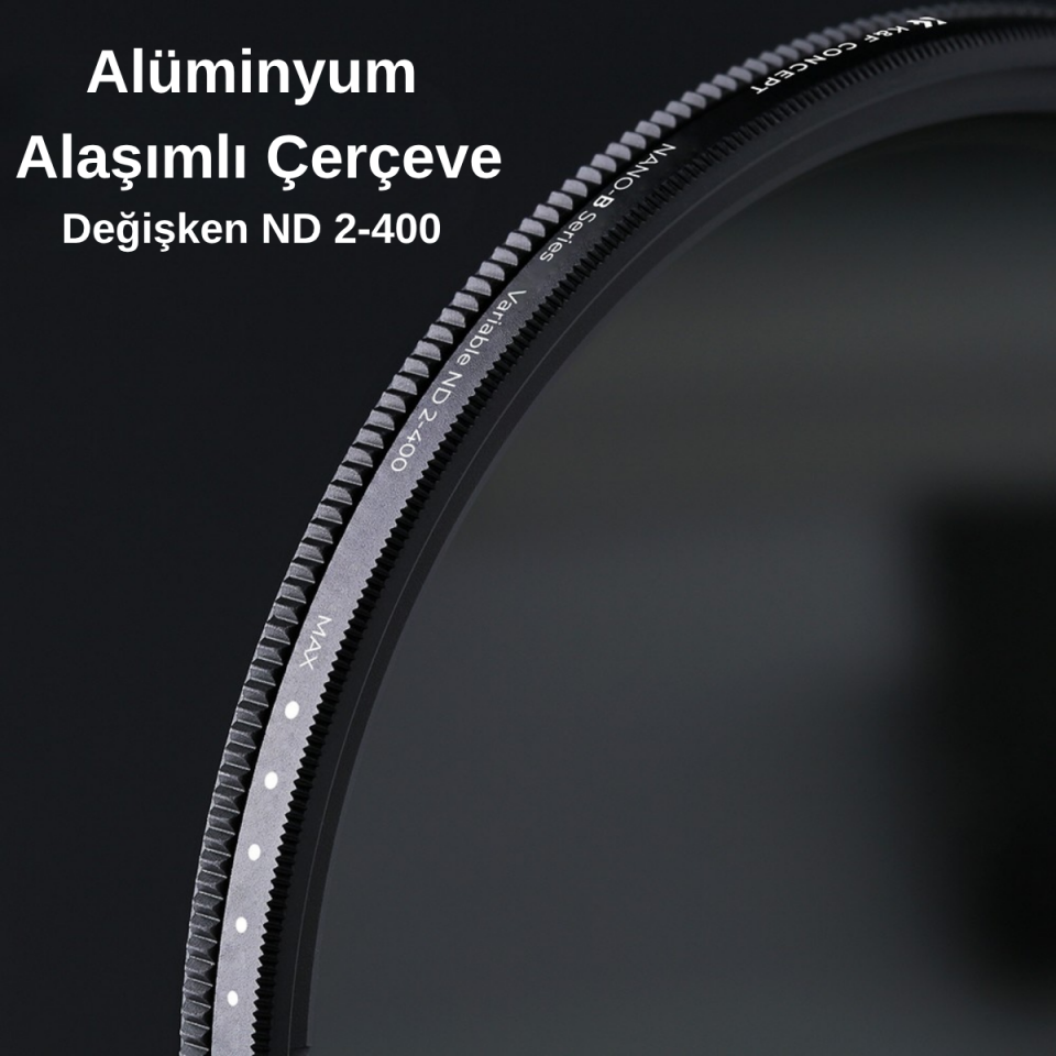 K&F Concept 67 mm ND2-400 Lens Filtresi (Nano-B Serisi)
