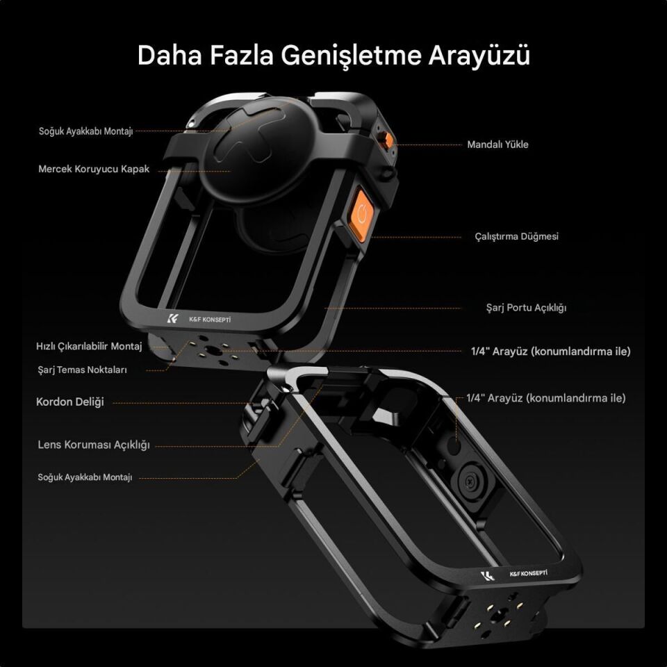 K&F Concept Osmo 360 Uyumlu Metal Kafes