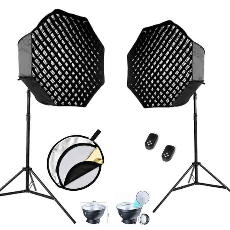 Gdx HD-100W Led & 95 Octa Gridli Softbox 2'li Video Işık Seti