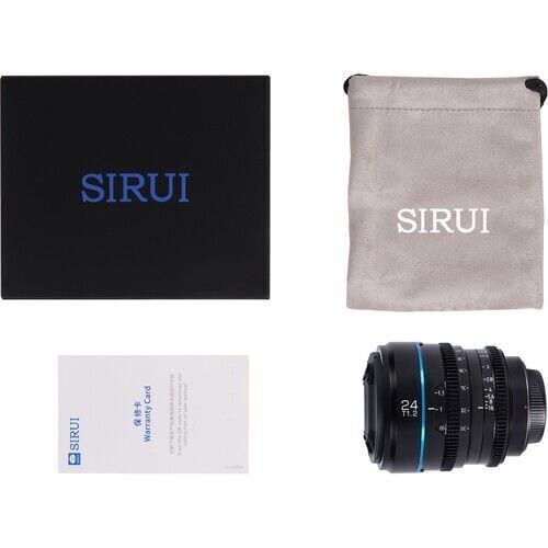 Sirui Nightwalker 24mm T1.2 S35 Cine Lens (E Mount, Siyah)