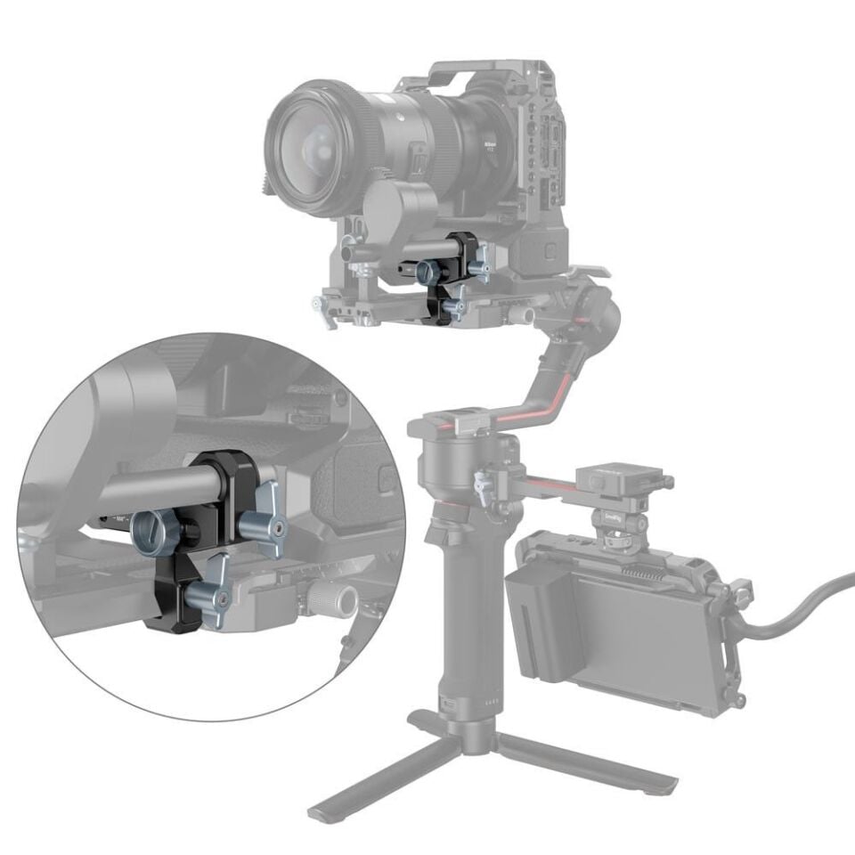 SmallRig 2851 Focus Motor Rod Mount Component for DJI RS 2/RS 3/RS 3 Pro/RS 4/RS 4 Pro