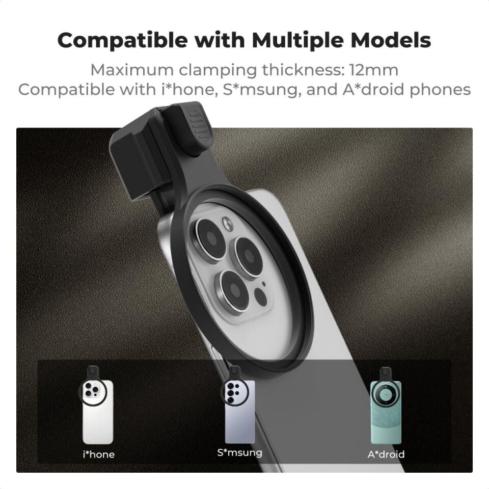 K&F Concept Cep Telefonu için 67 mm Filtre Adaptörü